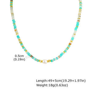 قلادة ملونة من الفولاذ المقاوم للصدأ ذهبية سلسلة تمديد قابلة للتعديل عارضة أزياء المرأة قلادات مجوهرات للهدايا - Product Image 6