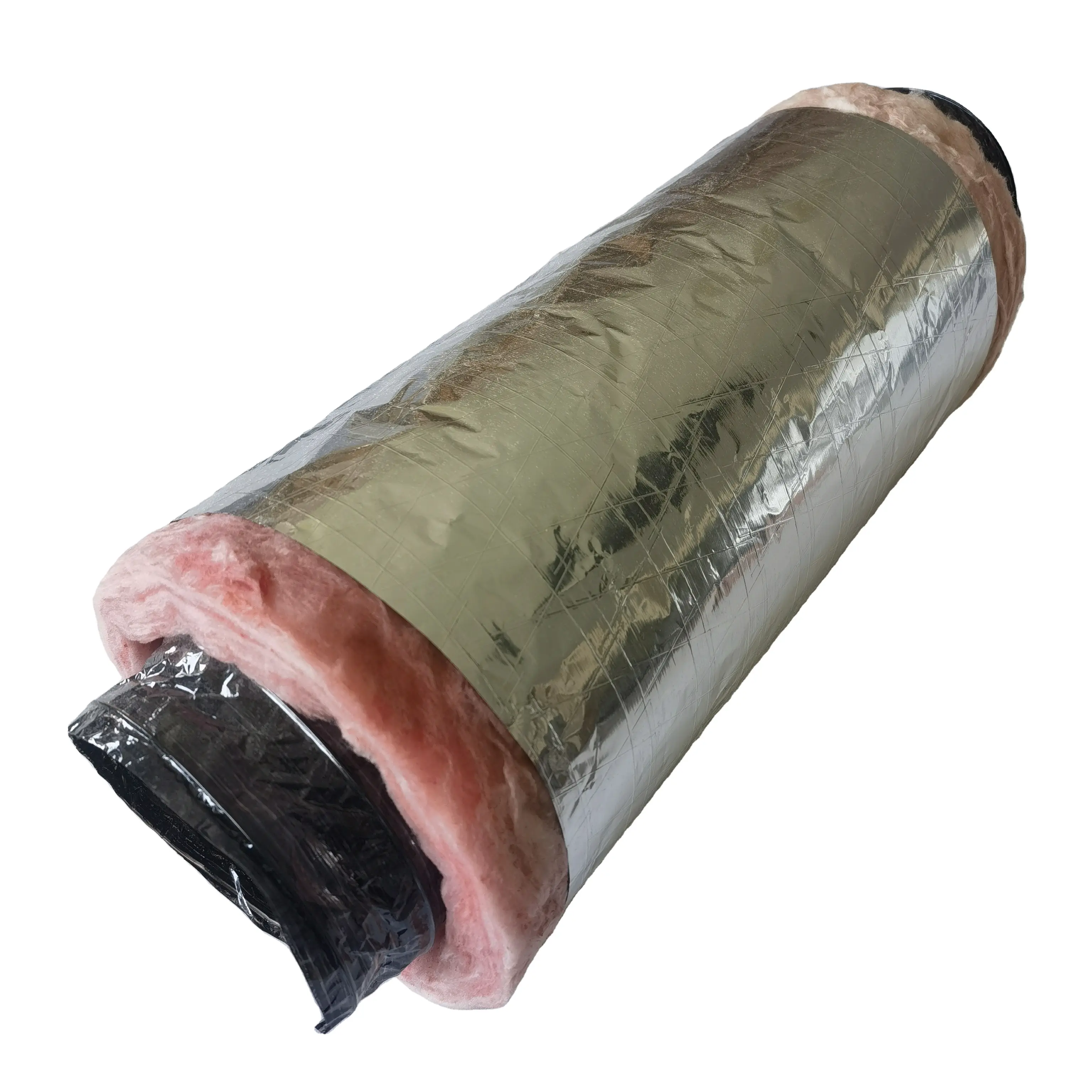 R6 R8 hvac system air conditioning aluminum foil flexible duct fiberglass insulated flexible duct insulated pipe