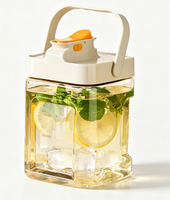 Nouvelle Tendance : Carafe à Infusion de Fruits avec Robinet, Pichet à Thé Glacé pour Réfrigérateur, Cadeau de Déménagement pour la Cuisine, Vente en Gros