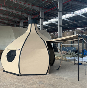 Carpa de Lujo con Forma de Cebolla para las Cuatro Estaciones, Tipo Safari con Doble Forma de Gota de Agua, Ecológica, de Lona, con un Dormitorio y Sala de Estar, para Glamping y Hoteles, Modelo Panda - Product Image 4