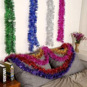 UNKクリスマスデコレーションリボン年末年始パーティーレイアウトダブルキラキラ人工ティンセルガーランド - Product Image 5