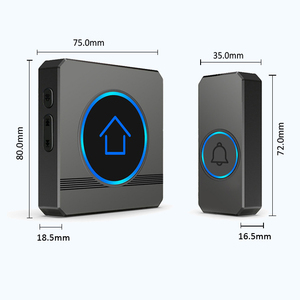 กริ่งประตูไร้สายรุ่นใหม่แบบส่วนตัว กันน้ำมาตรฐาน IP55 สำหรับโรงแรม พร้อมเสียงเรียกเข้า 60 เสียง และระยะสัญญาณ 300 เมตร รองรับ OEM/ODM - Product Image 2