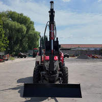 Tracteur 50HP ~ 180HP Machines agricoles Petit mini tracteur 4x4 Tracteur agricole compact d'occasion avec pelle rétrocaveuse