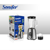 Mixeur multifonction Sonifer SF-8226 avec lame en acier inoxydable, grand récipient, vitesse variable et fonction Pulse pour les smoothies quotidiens