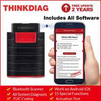 Thinkdiag-escáner OBD2 versión antigua V1.23.004 para DZ, sistema completo para herramientas de coche, codificación ecu, 2 años de actualización gratuita Easydiag4