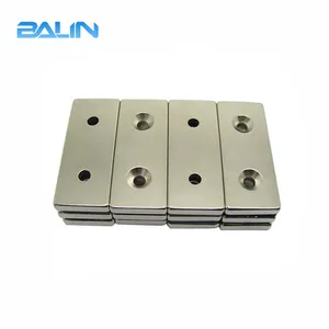 Balin <span class=keywords><strong>countersunk</strong></span> 40x20 X5mm N52 khối nam châm <span class=keywords><strong>neodymium</strong></span> đất hiếm - Product Image 1
