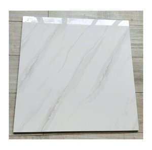 Azulejos de porcelana de <span class=keywords><strong>gres</strong></span> cerámico pulido blanco de Carrara de 8mm 60x60cm Azulejos y pisos de pared de habitación <span class=keywords><strong>interior</strong></span> modernos - Product Image 1