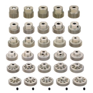 2 pièces 64DP 3.175mm 21T- 25T 26T 28T 29T 30T 32T 35T 40T 41T <span class=keywords><strong>45T</strong></span> 46T-50T Pignon moteur en aluminium pour moteur de voiture RC 1/10 - Product Image 2