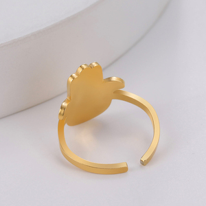 Anel unissex de hamsa, anel de aço inoxidável com dedo aberto, joia justa, vintage, para mulheres e homens - Product Image 4