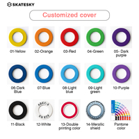Roulements de skateboard personnalisés à double rangée en acier au carbone, avec cage en nylon lubrifiée Speed Cream, roulement en caoutchouc C0 Clearance, 608 RS ABEC-7