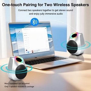 Haut-parleur portable haute fidélité avec lumière RGB, mini haut-parleur sans fil BT, extérieur, 50W, basses puissantes, avec batterie au lithium ternaire de 4000 mAh - Product Image 4