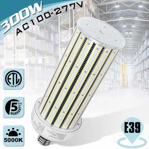 Éclairage LED en gros : Ampoule LED Corn Super Lumineuse 300W, 40 000LM, 6000K, 100V~277V, pour Grandes Zones Intérieures et Garages - Product Image 3