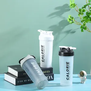 Logo personalizzato sublimazione campeggio bere grande capacità bottiglia d'acqua sport in plastica Shaker frullatore bottiglia di acqua all'ingrosso
