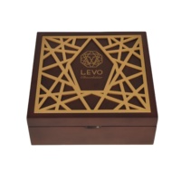 Boîte à chocolat en bois creuse gravée au laser avec logo personnalisé, recyclable, boîte cadeau carrée en bois de luxe, Moyen-Orient, Ramadan, Eid