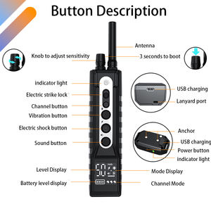 <span class=keywords><strong>Collar</strong></span> de entrenamiento para perros de moda <span class=keywords><strong>1000m</strong></span> IP67 impermeable recargable pitido remoto vibración antiladridos para 2 perros - Product Image 6