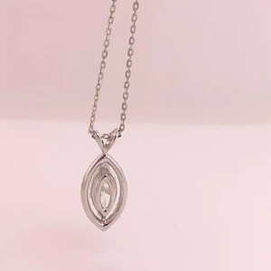 Collana con Ciondolo a Forma di Marquise, Gioielli di Moda Creativi in Stile Street - Product Image 4
