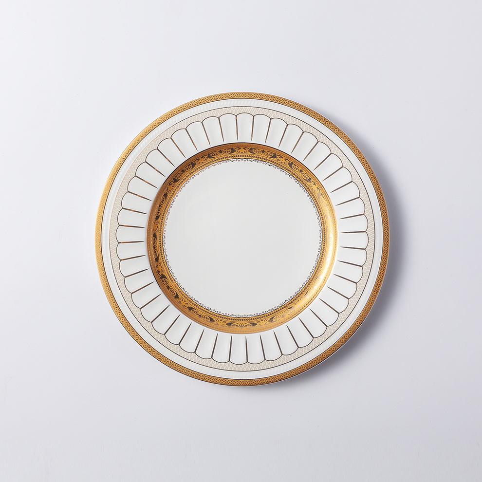 Blanco y dorado