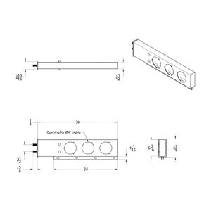 Barra de Luces Traseras con Resorte y Lente LED Roja con Patrón de Pernos de 2.5 Pulgadas, Caja de Luces Traseras de Freno y Direccional - Product Image 3