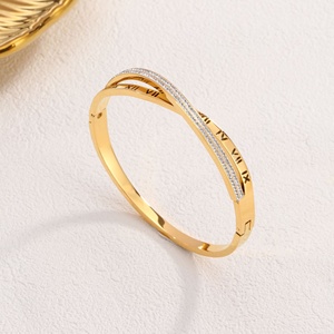Pulsera de Acero Inoxidable para Mujer, Modelo con Números Romanos, Bañada en Plata, Oro y Oro Rosa, Venta al Por Mayor Transfronteriza - Product Image 2