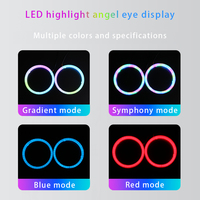 Nouveaux anneaux halo LED DRL 2-en-1 4-en-1 12V 24V, yeux d'ange 60mm 70mm 80mm 90mm 100mm RGB, clignotants APP pour voitures