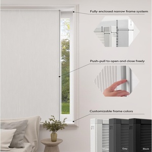 100% persianas de nido de abeja inalámbricas con aislamiento <span class=keywords><strong>térmico</strong></span> Blackout con marco de aluminio para puerta corredera - Product Image 4