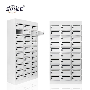 CHNSMILE Welded Outdoor Mailboxes Commercial Residential Apartment Locking Cluster Post Box Large Metal Letters Mailbox