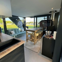 Bateau-maison de luxe de 38 pieds avec cabine privée, pont de divertissement, cuisine, salle de bain, homologué CE européen