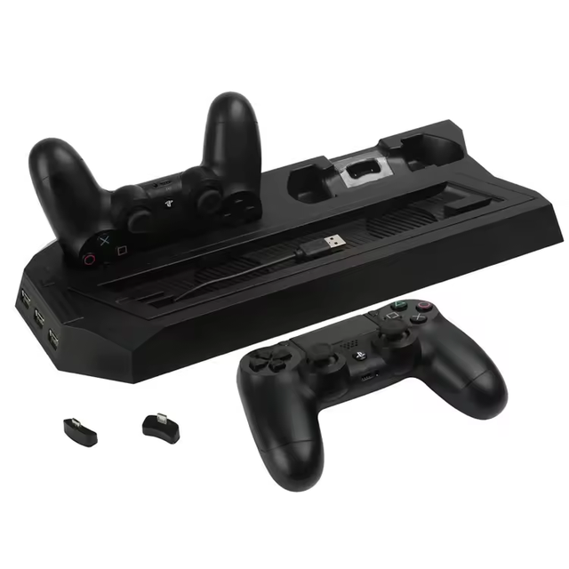 Game Console Cooling Fan Base Stand for PS4 Charging Stand Station