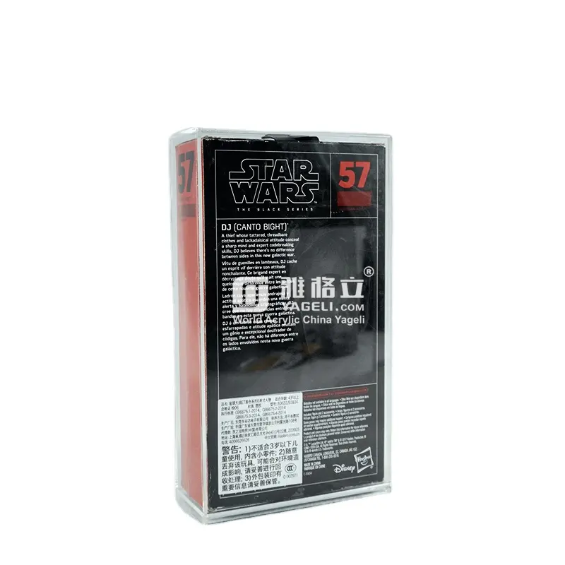 Factory Custom Clear Hasbro Star Wars The Black Series 6 inch Action Figure Acrylic Display Case Box Protector
