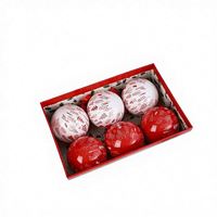 Ensemble de 6 boules de Noël de style nouveau pour décorations suspendues à l'arbre