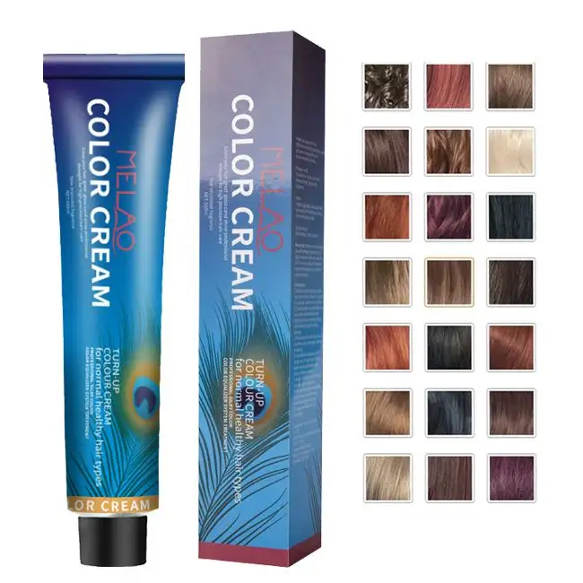 new Colorant Manufacturers Professional Permanent Dye Colour Wholesale Black Hair Color Cream Low Ammonia 100% Coverage
