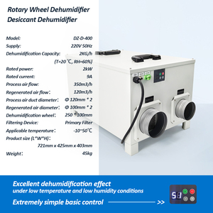 Purificazione e rimozione della polvere 2kg/h(20 ℃ <span class=keywords><strong>Deumidificatore</strong></span> Industriale ad Alte Prestazioni con Rotore Essiccante (RH60%) per Settore Farmaceutico - Product Image 2