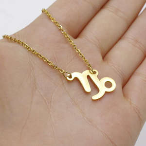 JY acciaio inossidabile oro semplice stella 12 segno zodiacale collane pendenti costellazioni collane girocollo per gioielli da donna - Product Image 2