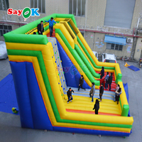 Mur d'escalade gonflable géant Sayok pour jeux de plein air, toboggan gonflable géant pour adultes et enfants