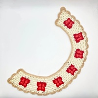 Patchs en dentelle papillon colorés brodés au crochet en chenille pour accessoires de couture DIY pour col de vêtement