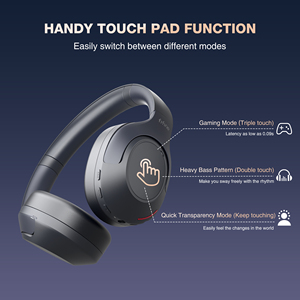 Fifine Tai nghe không dây <span class=keywords><strong>X3</strong></span> tai nghe chế độ kép Tai nghe Tai nghe <span class=keywords><strong>bluetooth</strong></span> v5.3 khử tiếng ồn ANC nhẹ - Product Image 5