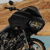 Carénage avant de moto noir de haute qualité en ABS injecté, intérieur et extérieur, compatible avec Harley Touring Road Glide 2015-2023