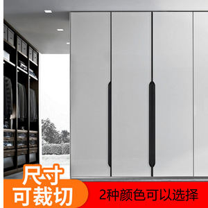 Furniture Handle Bar <b>Matte</b> Gold Aluminum Alloy Minimalist Cabinet <b>Door</b> Pull Easy Installation - Product Image 5