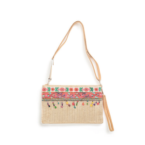 Bolso de Mano con Cuentas Florales de Estilo Étnico, 18x20cm, Bolso Bandolera - Product Image 2