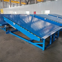 Plateforme de chargement pliable en acier portable avec hauteur réglable pour le déchargement de camions, de fourgons et de conteneurs