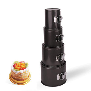 Molde antiadherente con base desmontable para tartas y pasteles, redondo y alto, tamaño 4.7, 5.5, 6.3 y 7 pulgadas - Product Image 1