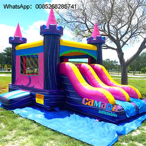 Structure gonflable commerciale Monster Truck avec toboggan aquatique et souffleur en PVC pour un montage facile pour les enfants - Product Image 4