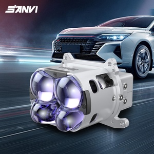 SANVI 3.0 pouces C4S Argent LED 6000K Phares Bi-Feux (Faisceau Haut/Bas) Système d'Éclairage Automobile 12V 72W 8000 Lumens Adaptation Universelle Rétrofit/Amélioration - Product Image 4