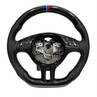 Volant personnalisé en fibre de carbone pour BMW E46 E45, volant en fibre de carbone sur mesure, cuir en fibre de carbone véritable