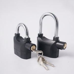 उच्च सुरक्षा अलार्म पैडलॉक जस्ता मिश्र धातु लॉक वाटरप्रूफ ब्लैक पैडलॉक ध्वनि साइकिल के लिए - Product Image 3