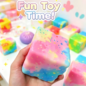 Various Shaped, Multi-colored square Maltose Squeeze Stress Relief Toys, Slow Rebound <b>Squishy</b> Toys - Product Image 2