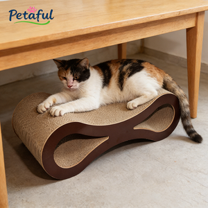 Tiragraffi per Gatti a Forma di 8 Grande Classico Ondulato, Multifunzione, con Design a Tunnel, per Ingrosso dal Produttore - Product Image 3