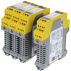 Botón de Parada de Emergencia Miniatura de Alta Potencia CZSR8001-2A2B-DO, Entrada de Señal de Seguridad, 24V CC, 2NO+2NC, 5A, Relés de Rejilla - Product Image 2