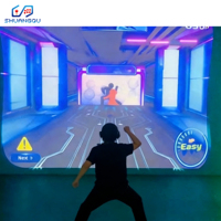 Jeux de mouvement en intérieur, AR, modélisation dynamique des formes, VR, projecteur holographique sportif, action interactive, parcs d'attractions, SQactivaPlay Metal