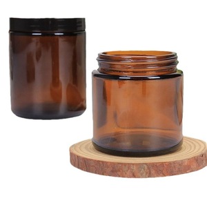 Venta al por mayor de portavelas de vidrio oscuro sellado estilo coreano, reutilizables, de alta calidad, para velas de cera de soja, con soporte para velas y fragancias. - Product Image 3